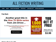 Tablet Screenshot of allfictionwriting.com
